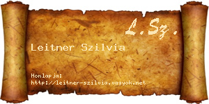 Leitner Szilvia névjegykártya